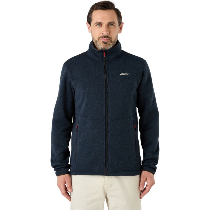 2024 Musto Mnner Gestrickt Fleece 82556 - True Navy / Marle